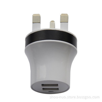 portable electric high quality uk dual usb travel charger